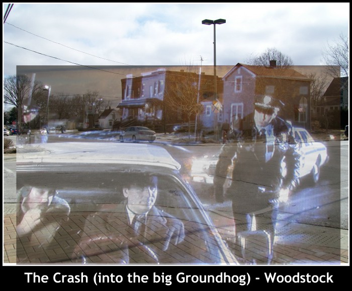 The Crash (into big Groundhog) -Woodstock Footage