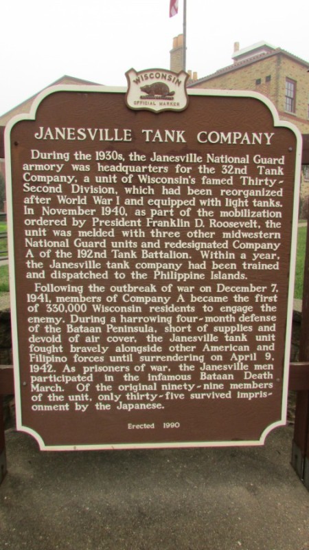 Janesville Tank Company marker